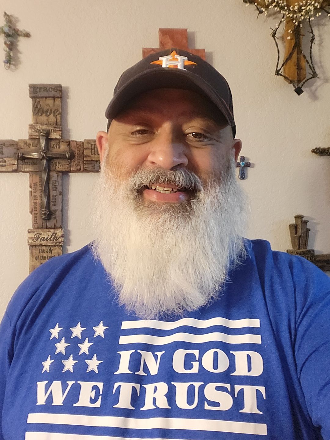 Customer photo review of In God We Trust Tee