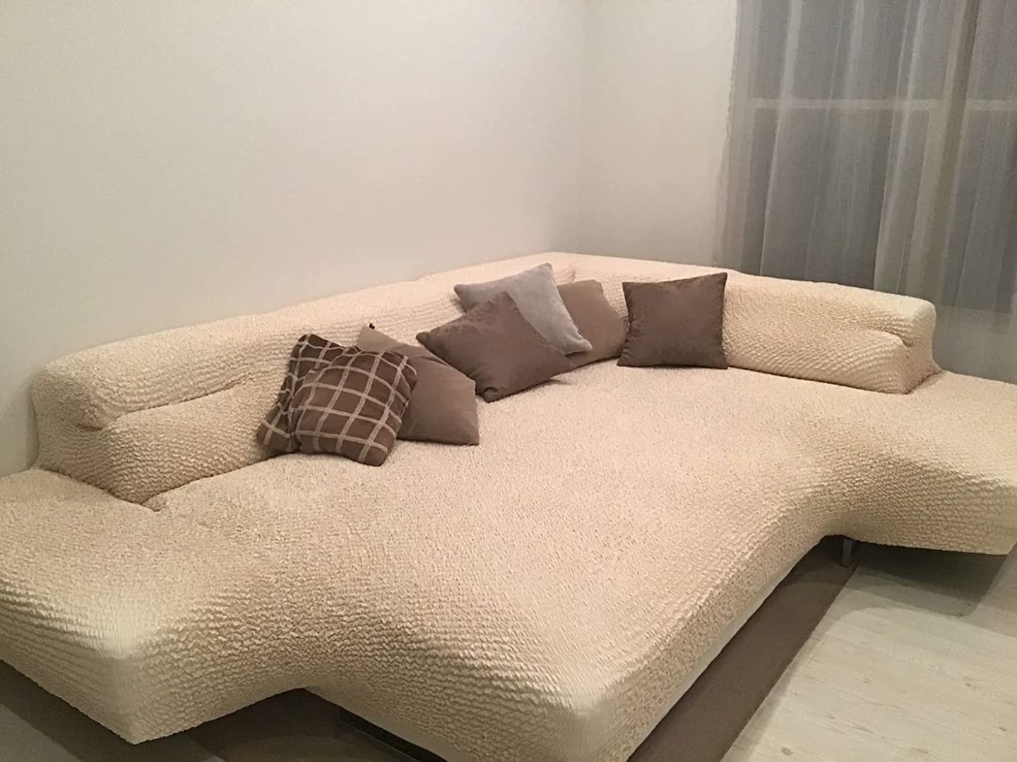 Customer photo review of Corner Sofa Slipcover, Comfort Collection