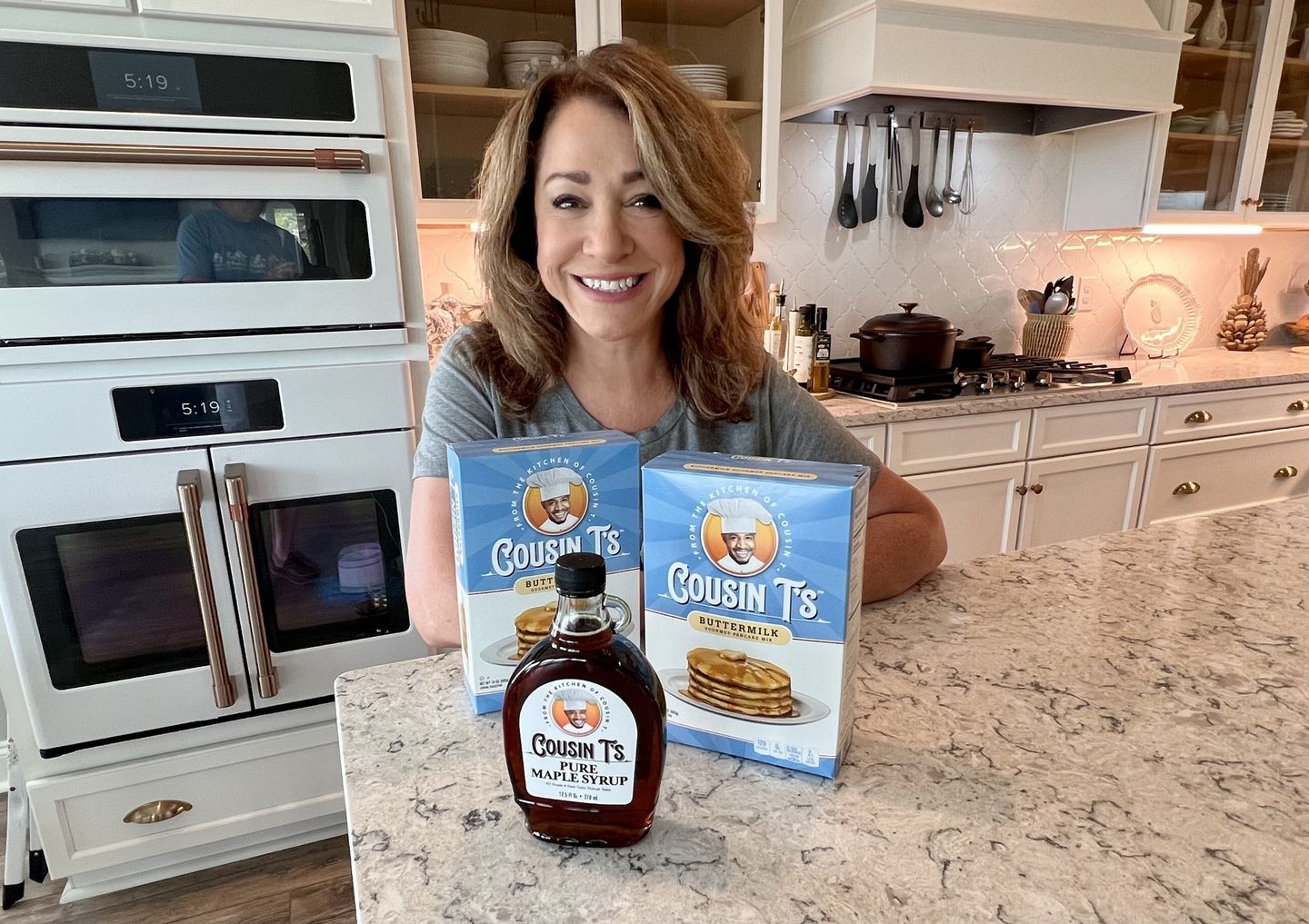 Customer photo review of Cousin T's Maple Syrup & 2 Pack Pancake Mix Bundle