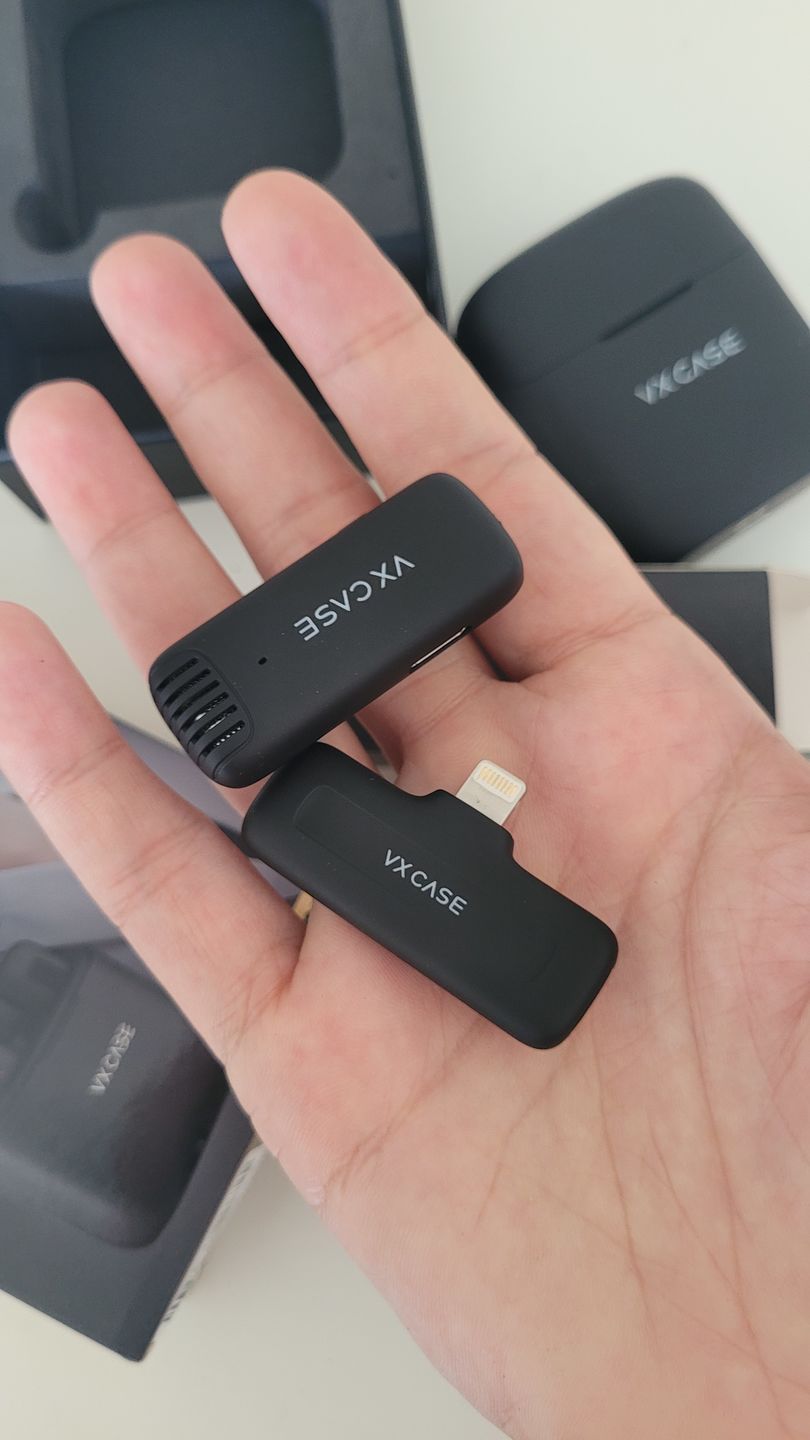 Customer photo review of Microfone de Lapela Wireless Lightning