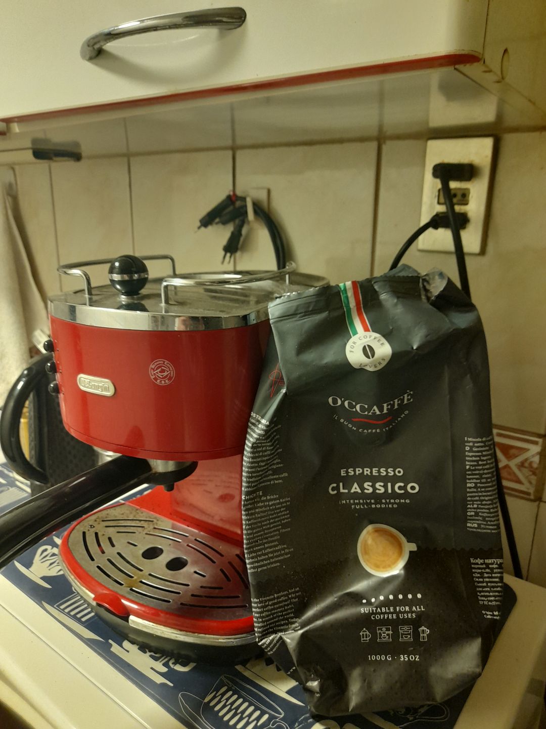 Customer photo review of Occaffe Grano Espresso Classico Intenso 1kg