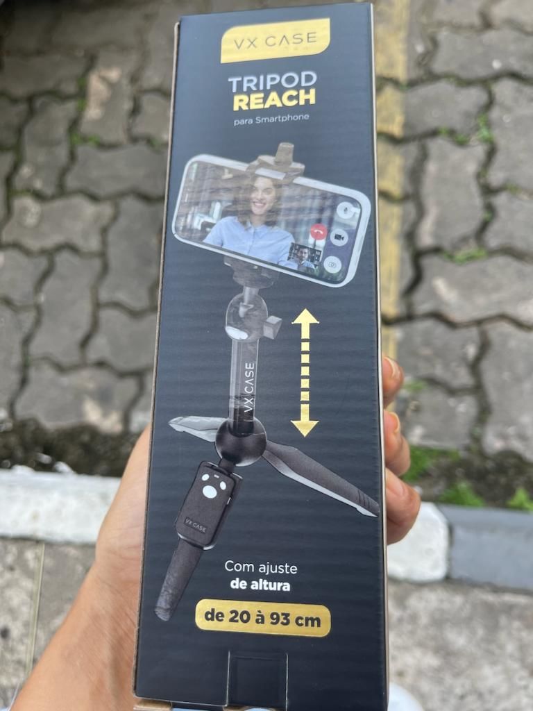 Customer photo review of Tripé de Mesa para Celular e Câmeras Reach - VX Case