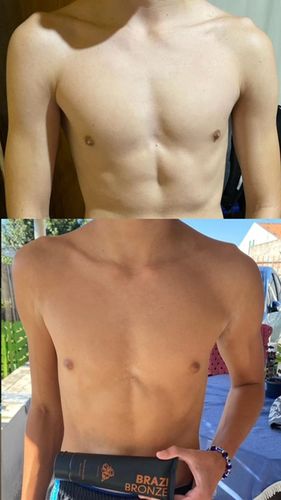 Customer photo review of Vegan Self-tan Moisturizing Lotion