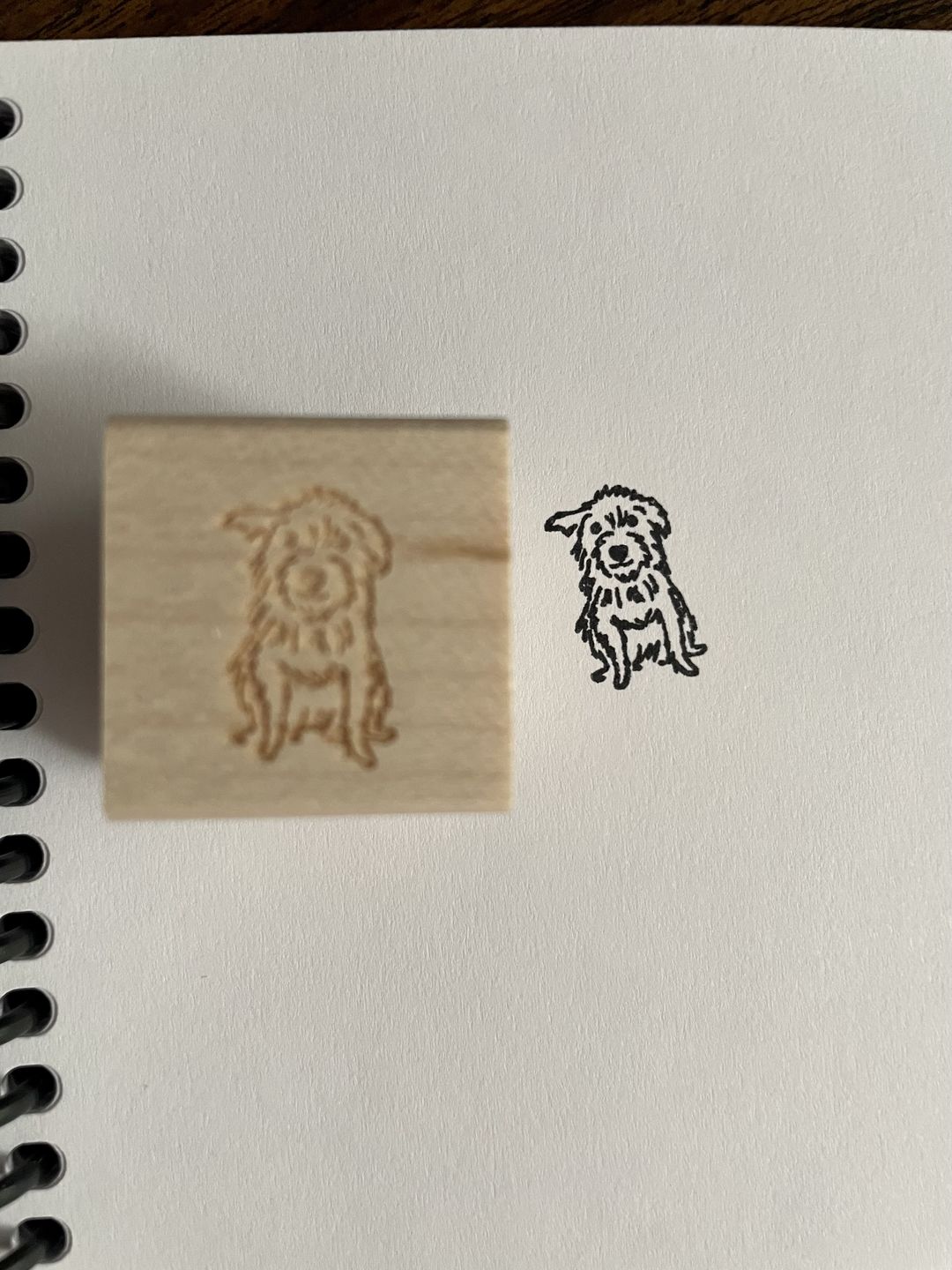Customer photo review of Small Wood Stamp