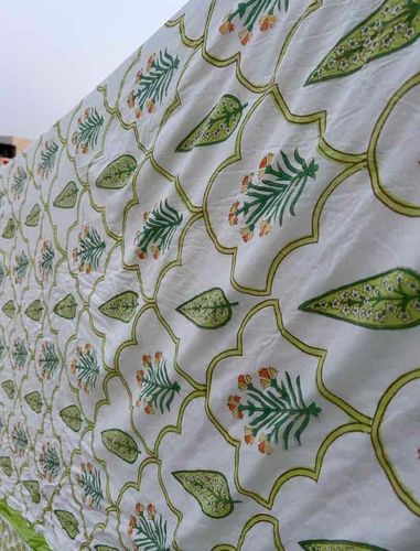 Customer photo review of Floral Hand Block Print Cotton Dohar AC Blanket