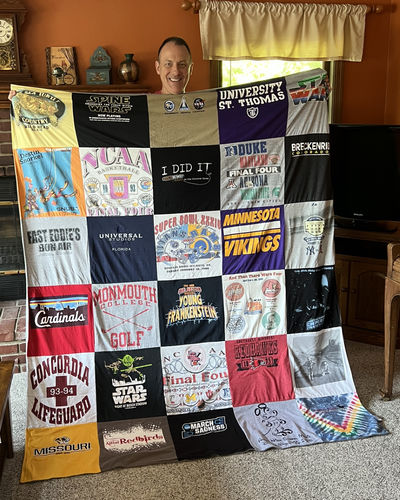 T-shirt quilt featuring minnesota  vikings by F Ryan from IL