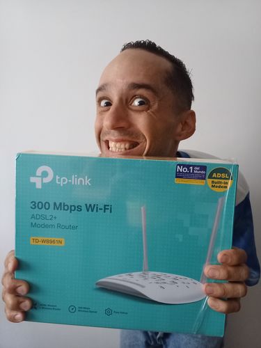 Customer photo review of Modem Router tp link TD-W8961N 2 antenas, ADSL2 + Router NAT, Switch de 4 puertos y punto de acceso inalámbrico N