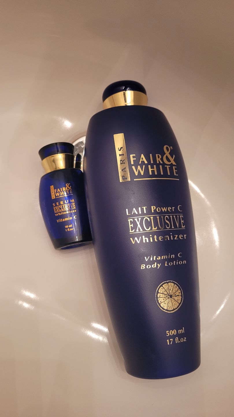 Customer photo review of Fair and White Exclusive Whitenizer Serum with Pure Vitamin "C" 30 ml / 1 fl oz