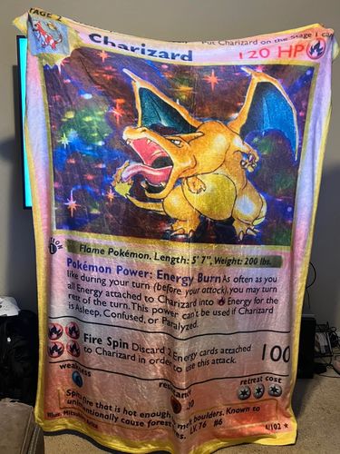 water type pokemon cards Pokémon Bulbasaur Sherpa Blanket Licensed – The Oodie main image 1