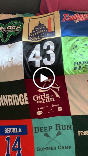 T-shirt quilt featuring trailblazers by Jenna from PA