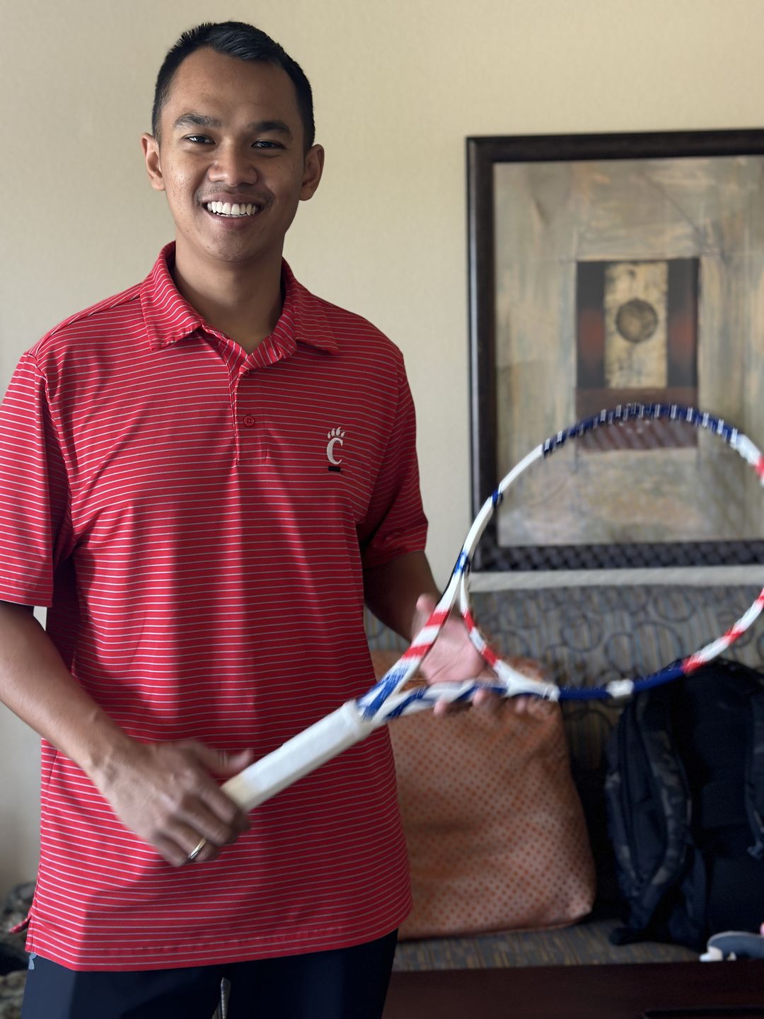 Customer photo review of Babolat Pure Aero American Flag Tennis Racquet