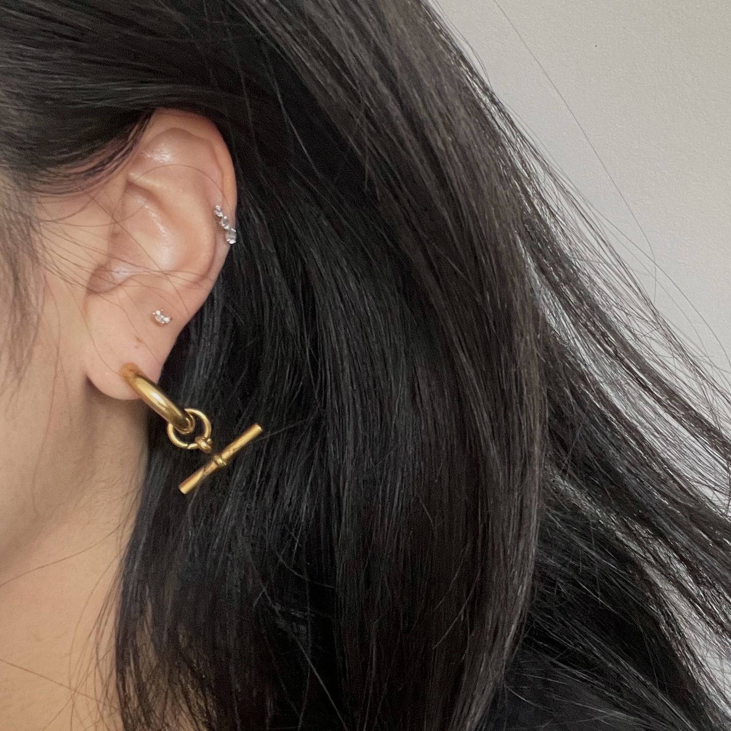 Customer photo review of The Piha T-bar Hoops