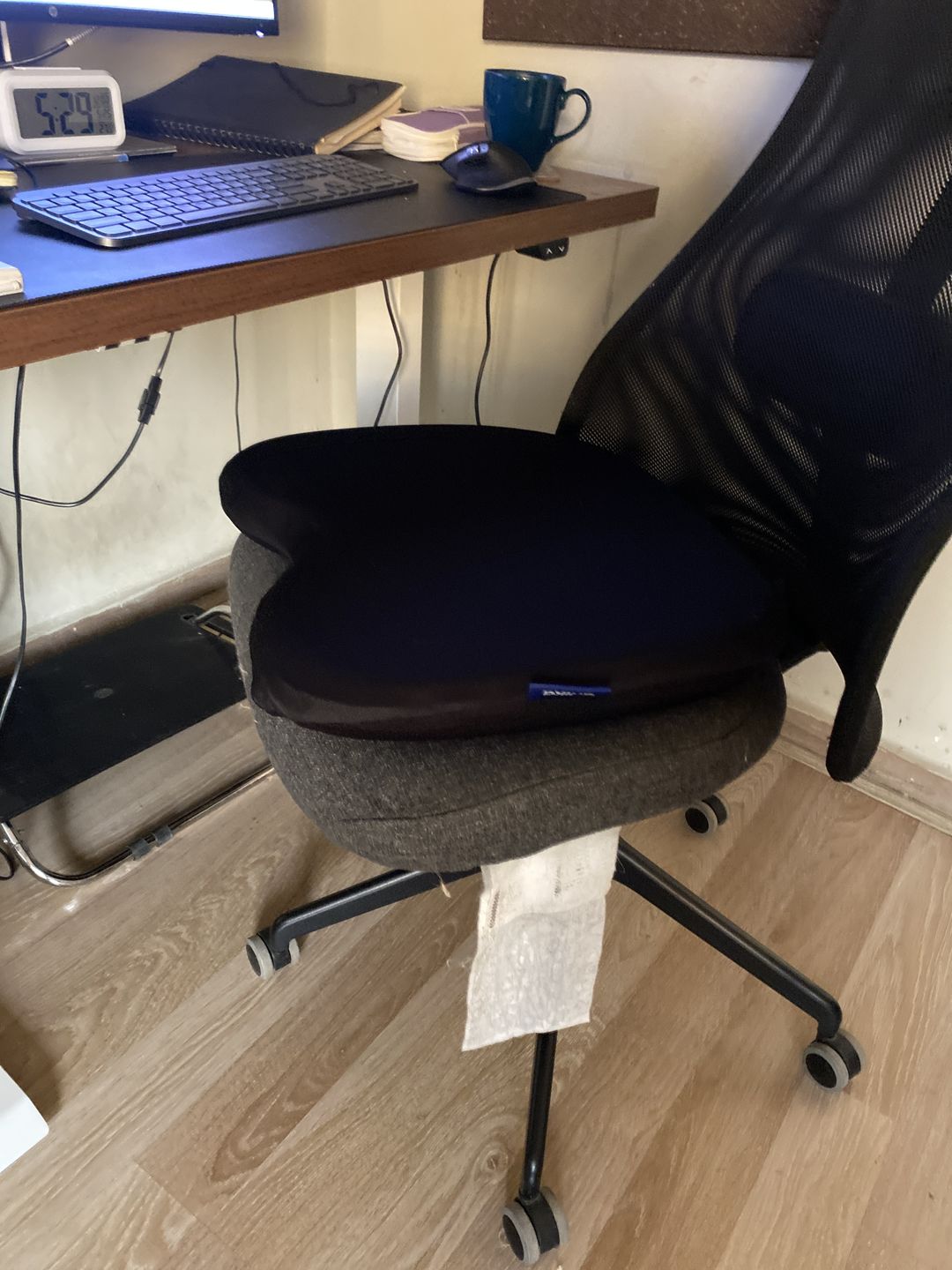 Customer photo review of Memory Foam Seat Cushion