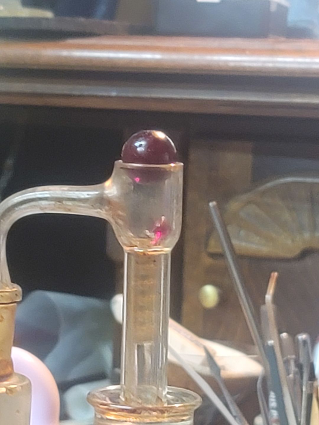 Customer photo review of Quartz Hollow Pillar with Holes