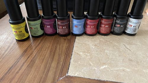 Customer photo review of Gel Bel-Color Carmín #5 12 ml GC Nails