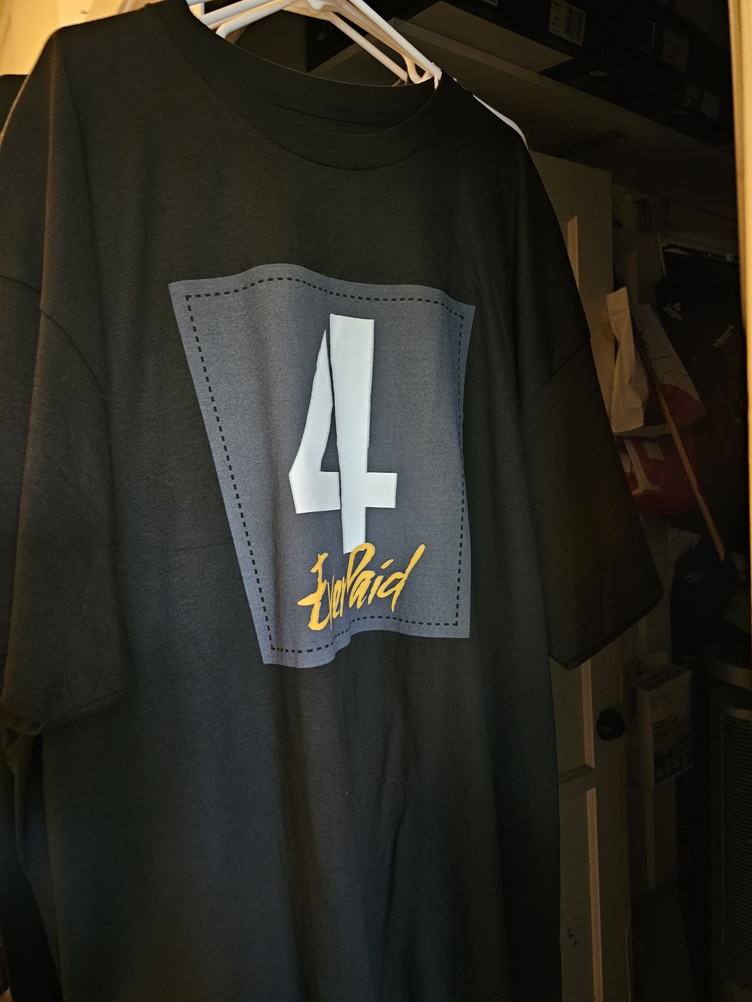 Customer photo review of Mystery Box of 12 T-Shirts