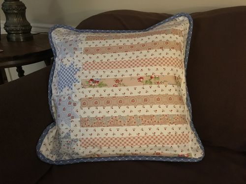 Customer photo review of Stripes & Three Stars 5 Star Pillow Kit - Large Floral for Background