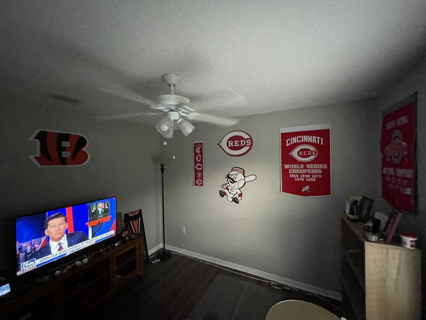 Customer photo review of Cincinnati Reds Mr. Red 3D Metal Wall Art