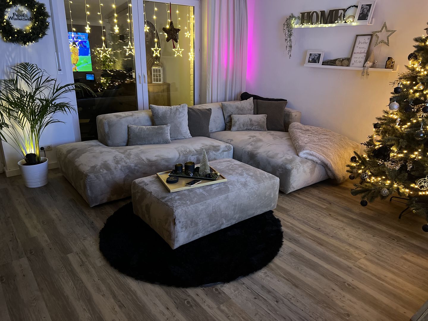 Customer photo review of Emma Ecksofa - Boucle - Wunschmaß möglich - durchgehende Rückenlehne