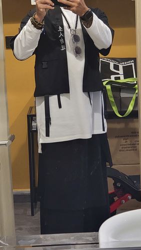 Customer photo review of Japanese Linen Casual Pants