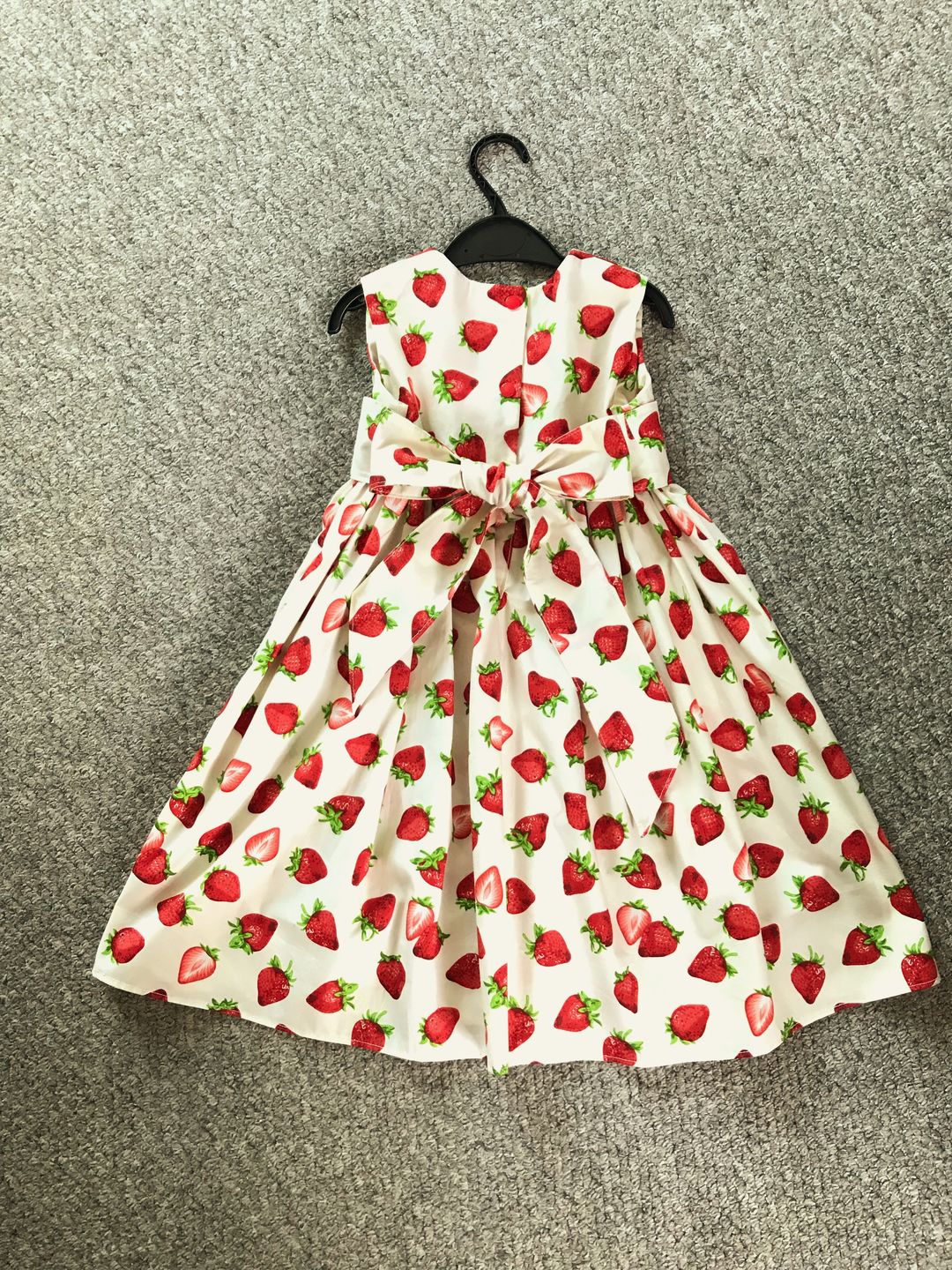 Customer photo review of Strawberry Rose & Hubble Cotton Poplin Fabric