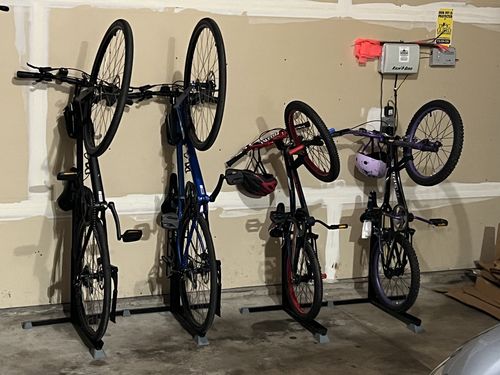 Customer photo review of 3 Bike Nook Units + 1 FREE Bike Nook + 3 FREE Connectors (Offer)