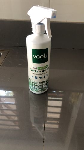 Customer photo review of Limescale Remover / Descaler - Eco-friendly - for Taps, Hard Water Stains, Showers, Faucets & Bathroom Tiles - 500ml