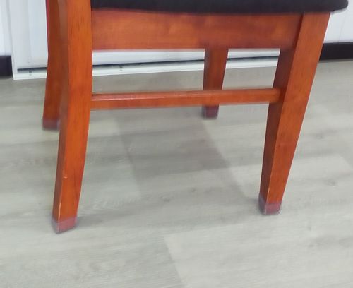 Customer photo review of Square Felt Silicone Chair Leg Protectors | Extra-Durable Chair Floor Protectors