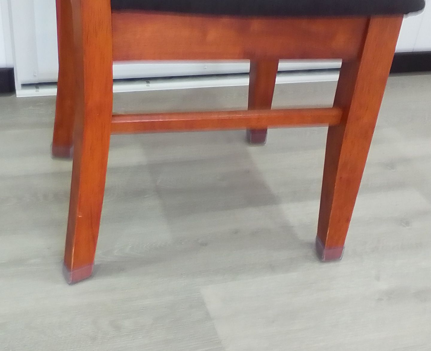 Customer photo review of Square Silicone Felt Chair Leg Glides