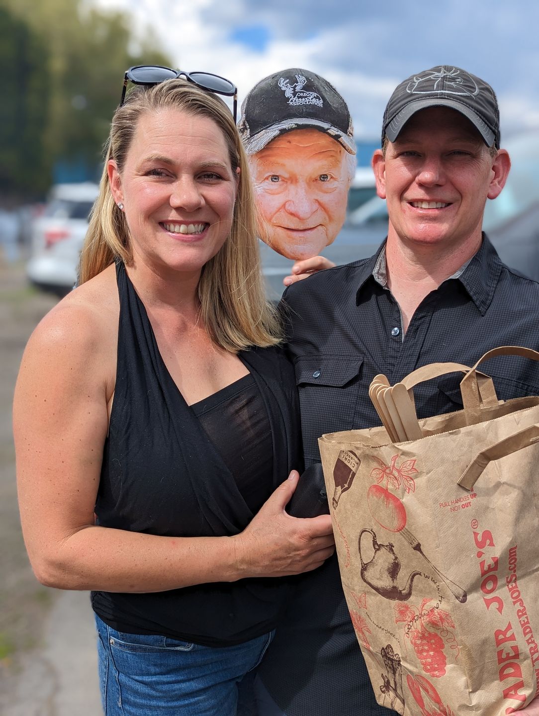 Customer photo review of Personalized Cardstock Fan Face | 6 Count