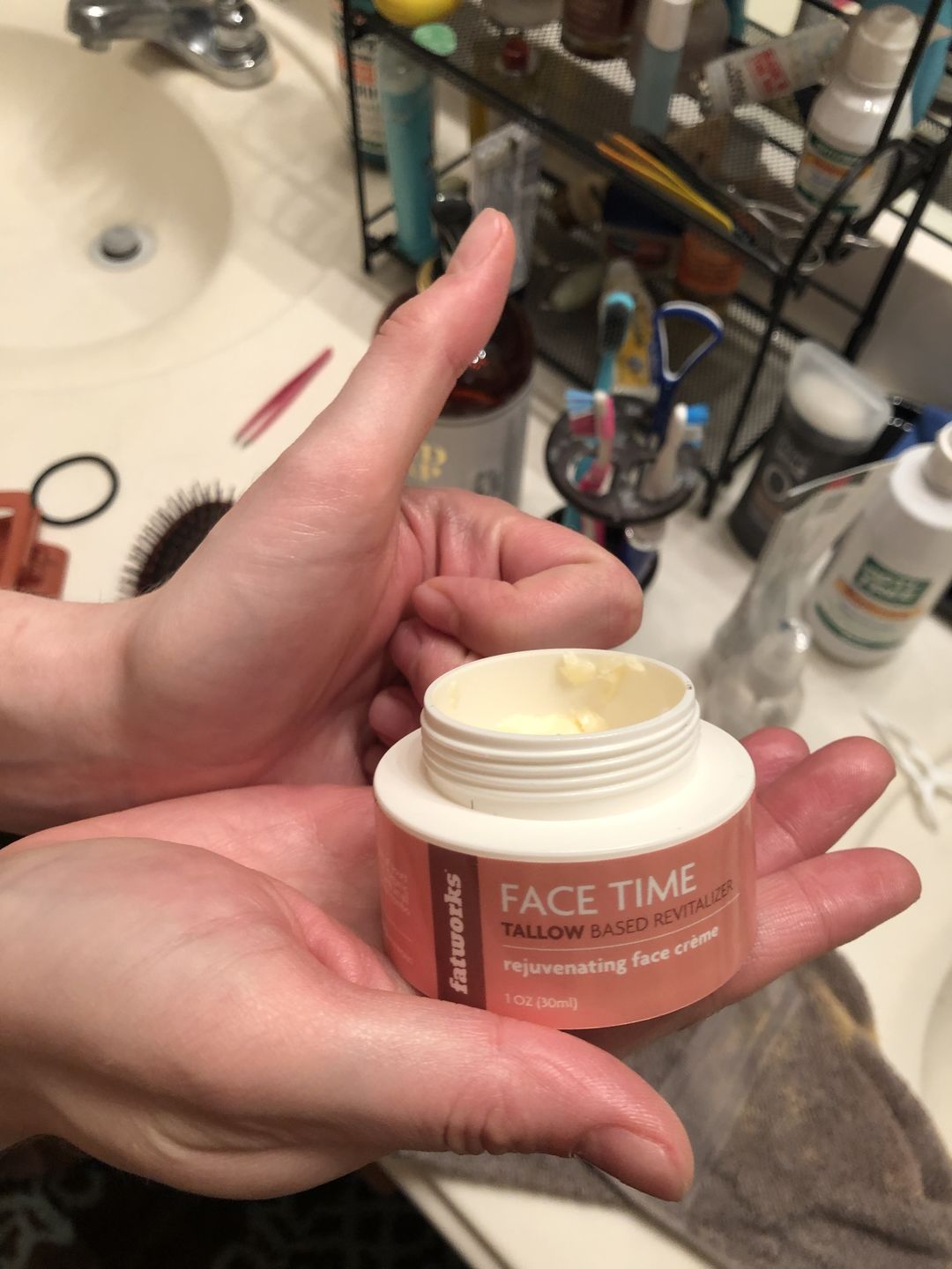 Customer photo review of Face Time (1 oz)-Tallow Based Face Crème