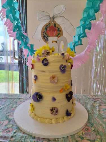 Customer photo review of RAINBOW FLOWERFETTI® - Freeze Dried Edible Flower Confetti