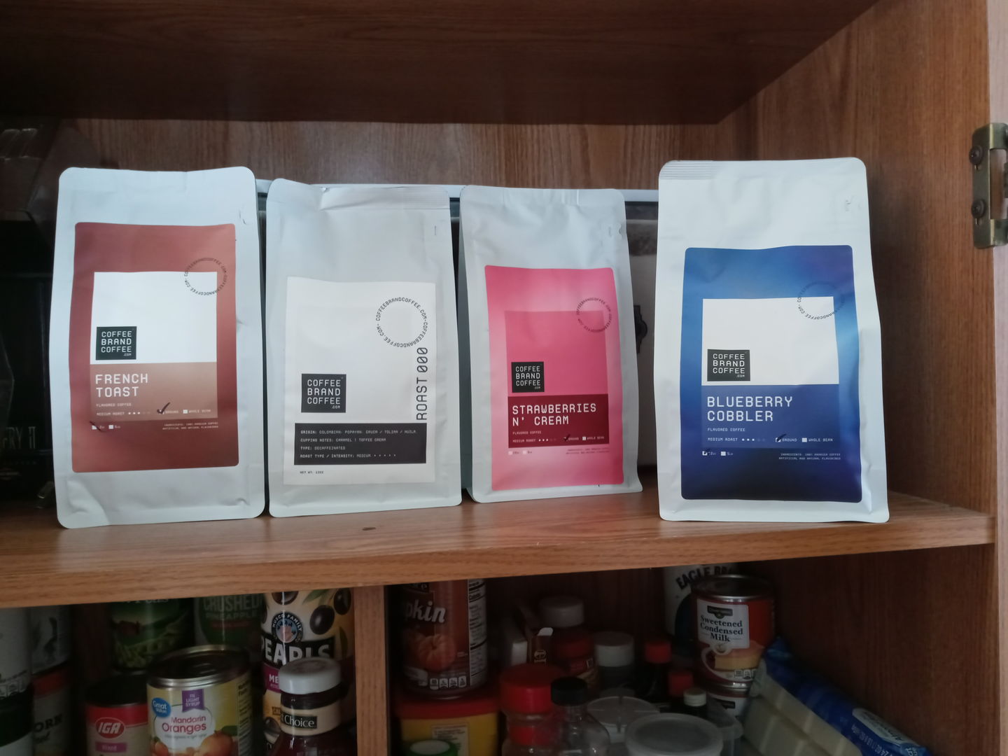 Customer photo review of Strawberries 'n Cream Flavored Coffee