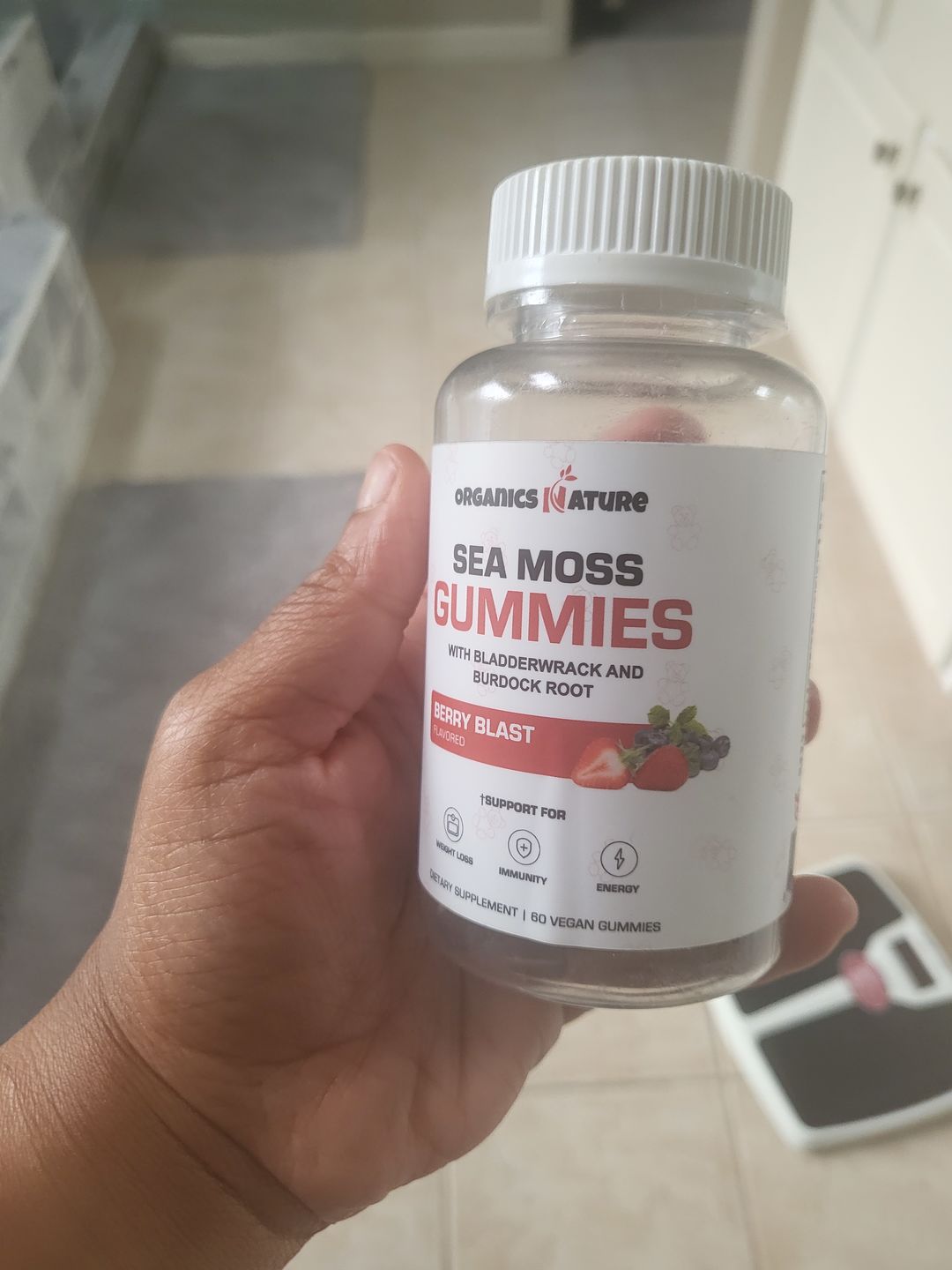 Customer photo review of Irish Sea Moss Gummies With Bladderwrack & Burdock