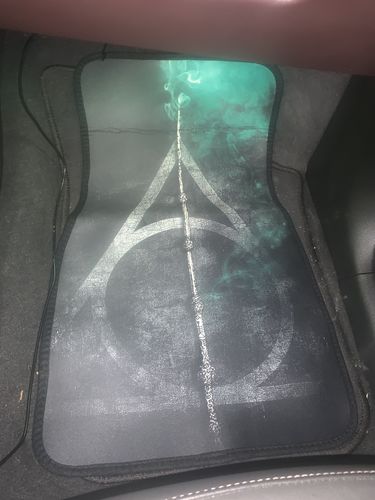 Customer photo review of Harry Potter And The Deathly Hallows 1 Car Floor Mats Universal Fit