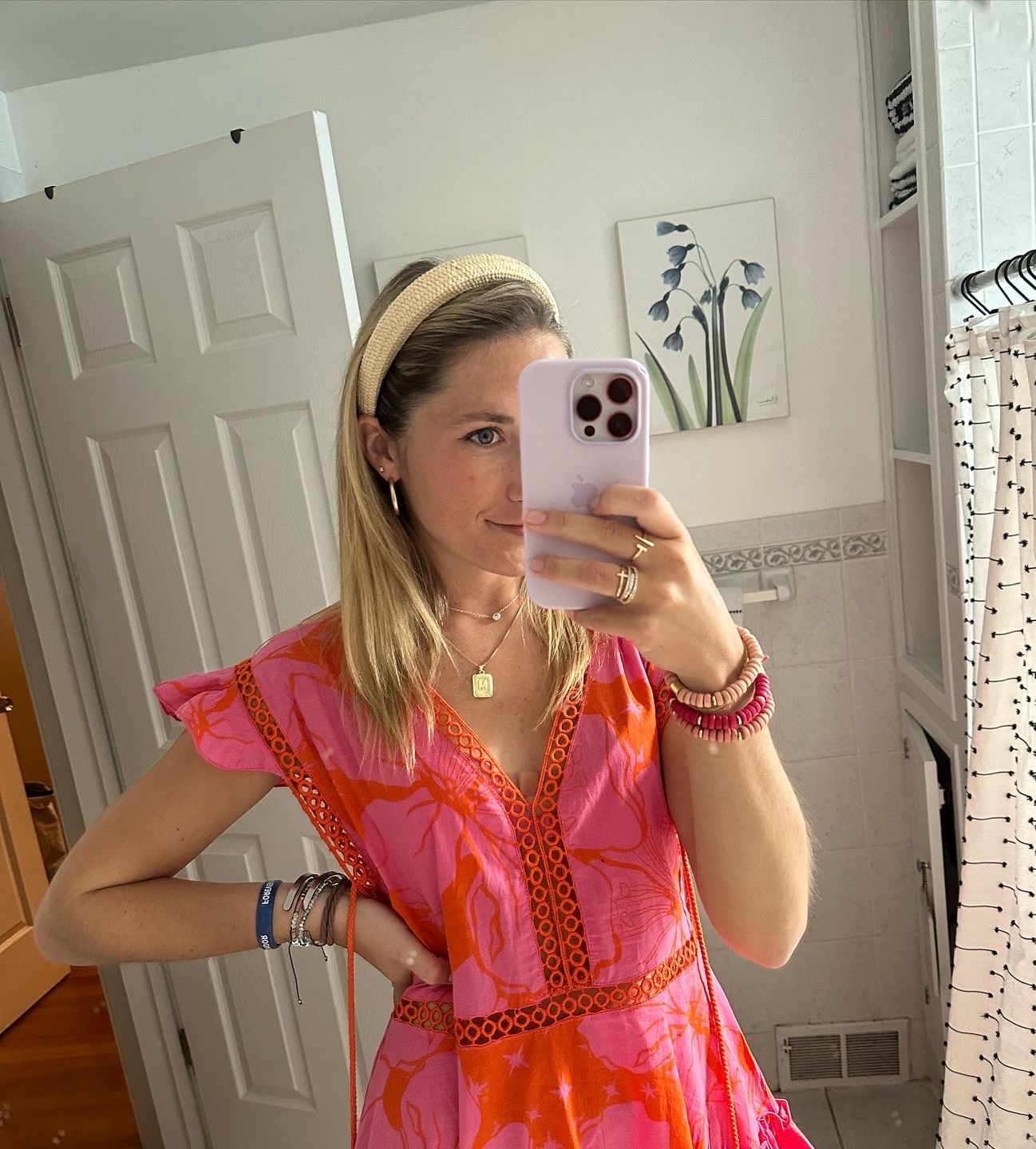 Customer photo review of Initial Necklace