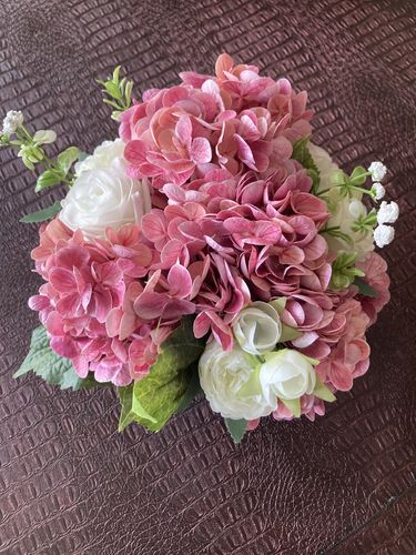 Customer photo review of Bulk 19" Hydrangea Stem Real Touch Flowers Artificial Wholesale