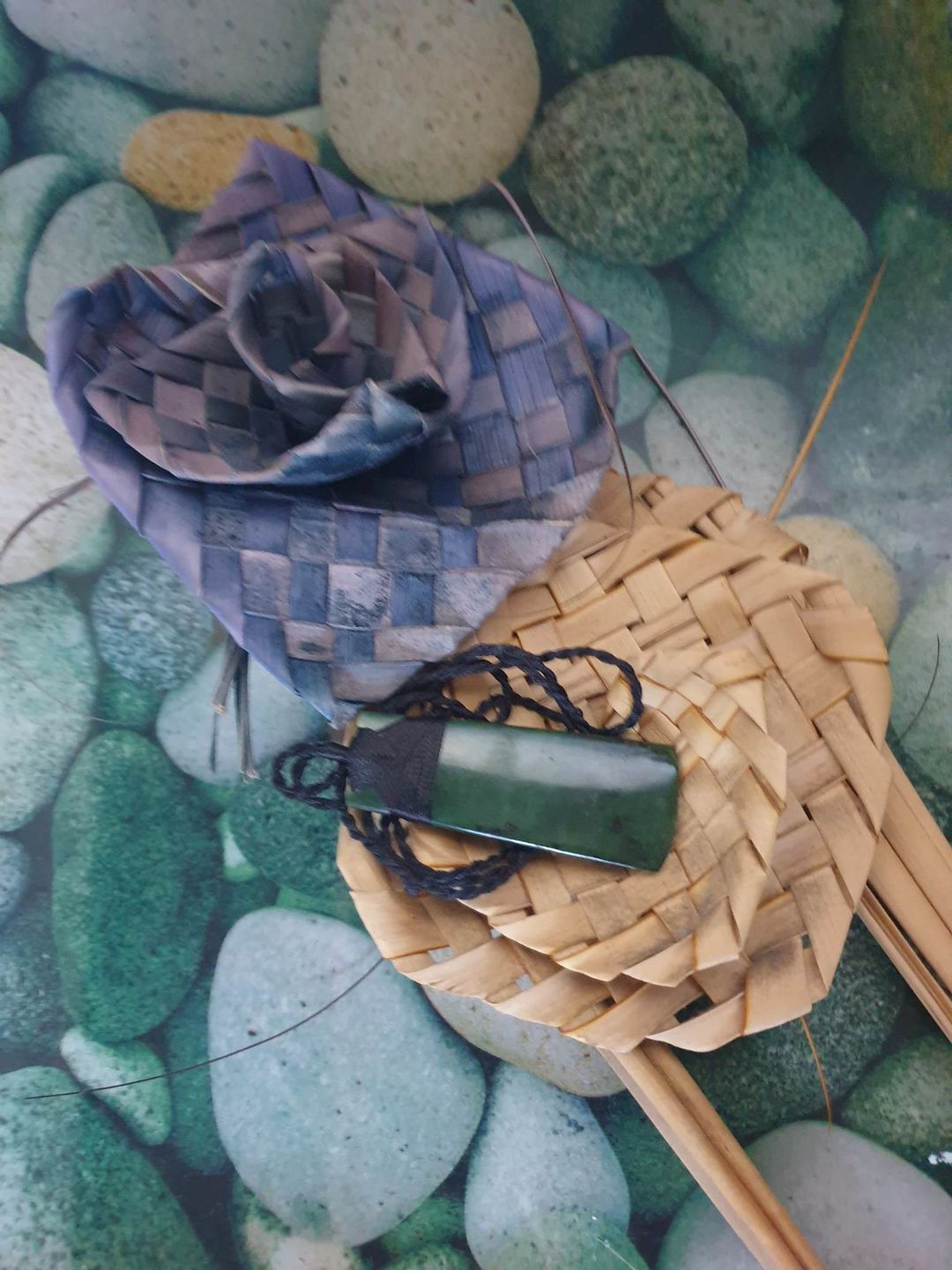 Customer photo review of Large 8cm Genuine NZ Greenstone Toki Necklace