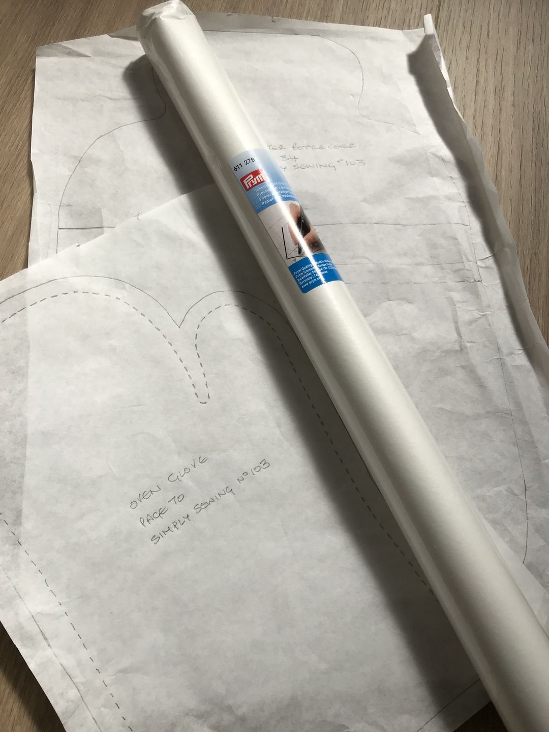 Customer photo review of Prym Dressmakers Pattern Tracing Paper