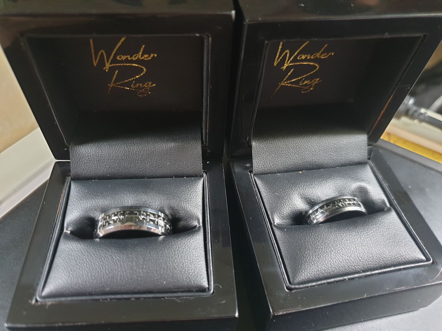 Customer photo review of The Loving Heartbeat Wonder Ring Set