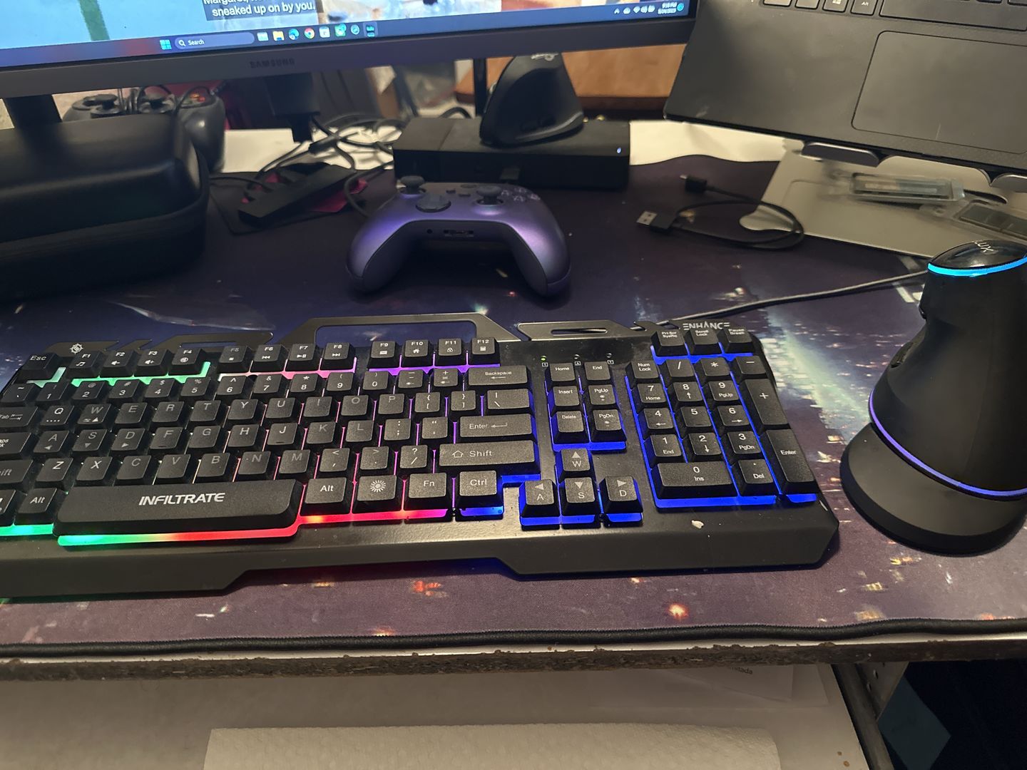 Customer photo review of Custom Mouse Pad