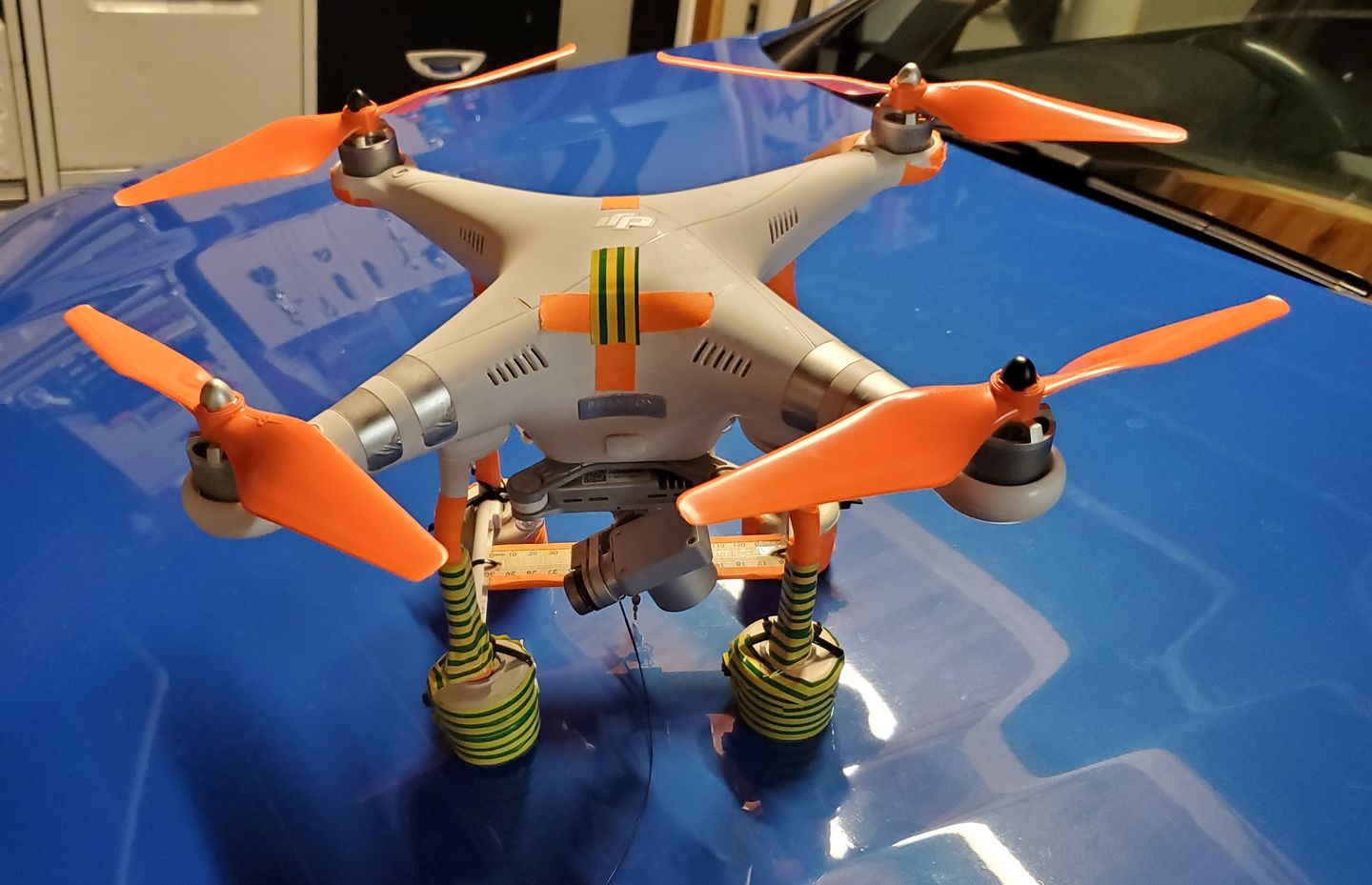 Customer photo review of DJI Phantom 1-3 Upgrade Propellers - MR PH 9.4x5 Set x4 Orange