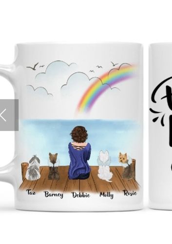 Customer photo review of Girl & Dogs - Life is better with a dog Personalised Mug