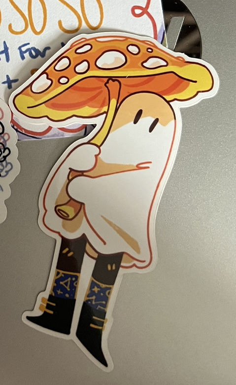 Customer photo review of Cute Ghost Stickers! : V6