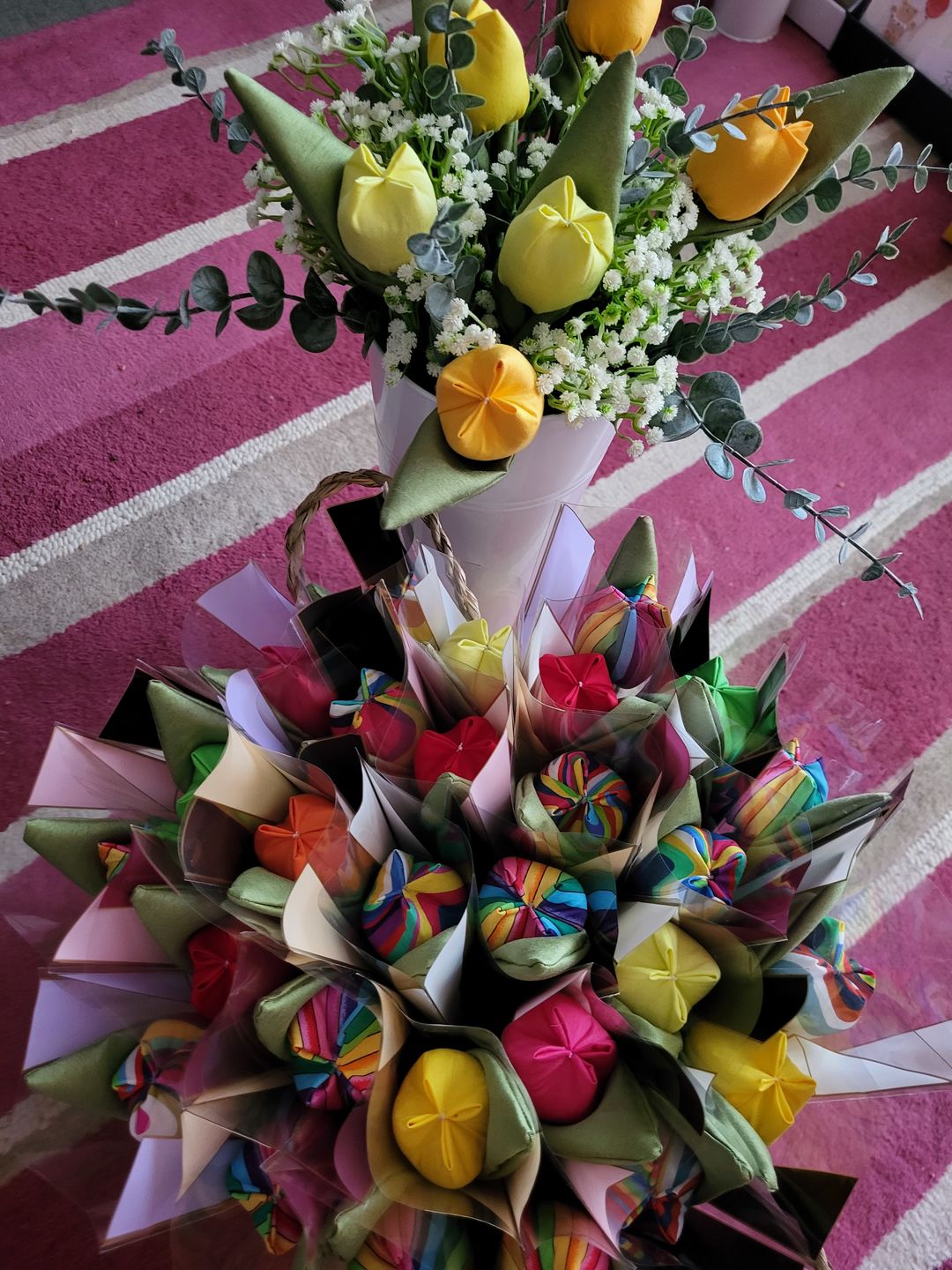 Customer photo review of Plain 14 Piece Cotton Fat Quarter Bundle - Big Pack