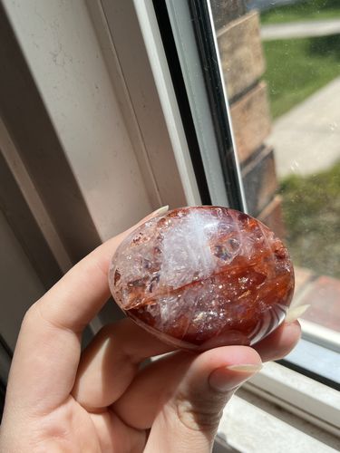 Customer photo review of Fire Quartz (Red Hematoid Quartz) Pebbles 🔥