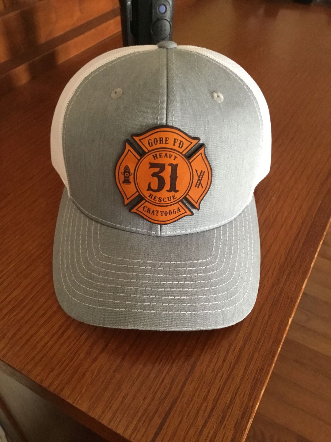 Customer photo review of Custom Maltese Leather Patch Hat
