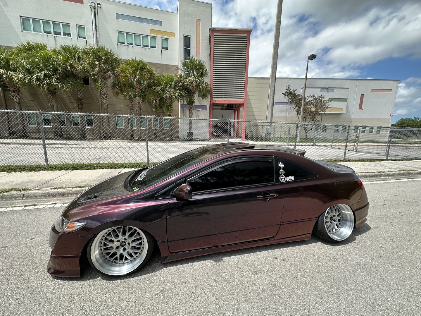 Customer photo review of Rainbow Drift Black Red Vinyl Wrap