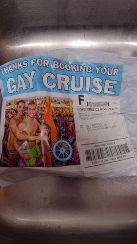 Customer photo review of Gay Cruise Prank Package