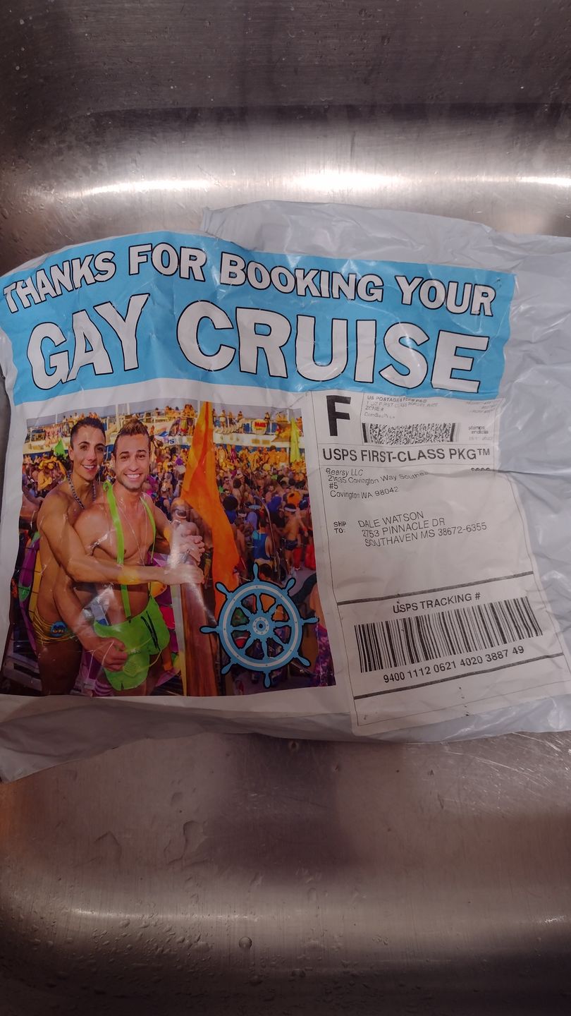 Customer photo review of Gay Cruise Prank Package